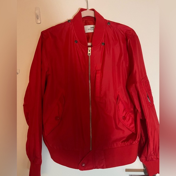 COACH MA-1 - Red Bomber Jacket - Picture 4 of 6